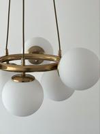Plafondlamp 6 bollen melkglas wit dimbaar verstelbaar, Huis en Inrichting, Lampen | Hanglampen, Nieuw, Ophalen of Verzenden