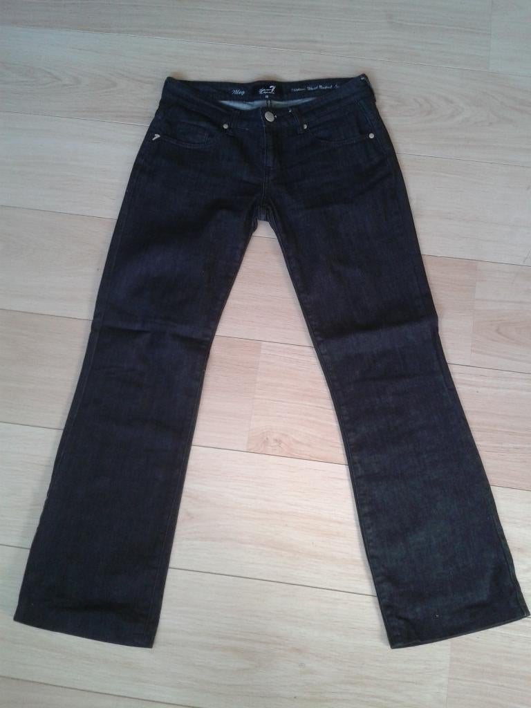 Jeans Seven Los Angeles - bootcut - Meg - zwart - 28 (36), Zwart, Seven los Angeles, Ophalen of Verzenden, Zo goed als nieuw