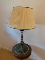 Schemerlamp met messingvoet, Huis en Inrichting, Lampen | Tafellampen, Ophalen, Zo goed als nieuw, Minder dan 50 cm