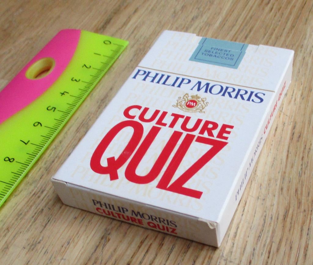 Philip Morris culture quiz kaartspel quizspel vragenspel, Verzamelen, Ophalen of Verzenden, Zo goed als nieuw, Overige typen