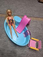 Barbie zwembad met pop - Mattel, Ophalen, Zo goed als nieuw, Barbie