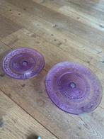 Paarse etagère voor hapjes en taart, Huis en Inrichting, Ophalen of Verzenden, Zo goed als nieuw