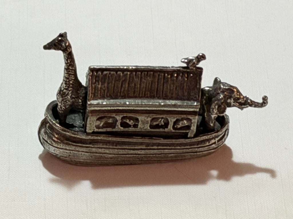 WNF beeldje Ark van Noach tin, Antiek en Kunst, Ophalen of Verzenden