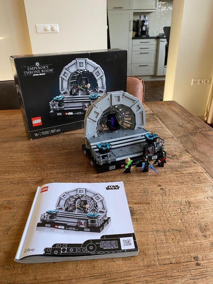 Lego Star Wars 75352 Emperor's Throne Room Diorama, Kinderen en Baby's, Speelgoed | Duplo en Lego, Zo goed als nieuw, Lego, Complete set