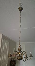 Kroonluchter, koper voor 6 kaarsen, Ophalen