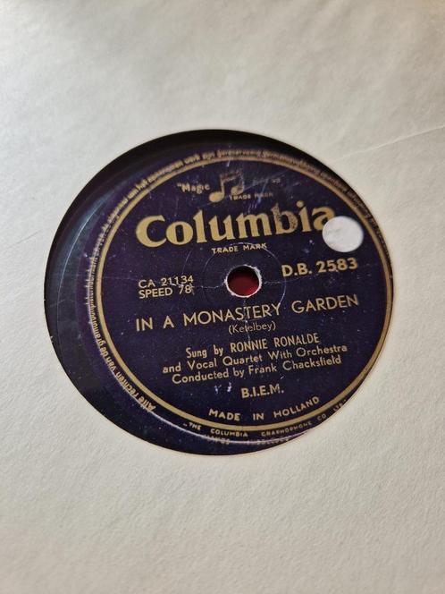 78-toeren platen / grammofoon platen, Cd's en Dvd's, Vinyl | Klassiek, Gebruikt, Vocaal, 10 inch, Ophalen