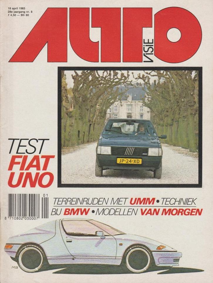 Fiat Uno ( 55S - turbo ) testen in Autovisie ea, Boeken, Auto's | Folders en Tijdschriften, Gelezen, Overige merken, Ophalen of Verzenden