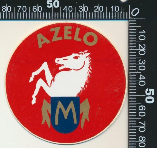 Sticker: Azelo, Verzamelen, Stickers, Zo goed als nieuw, Bedrijf of Vereniging, Ophalen of Verzenden