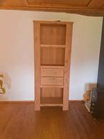 Massief eiken designkast, modern & zware kwaliteit, Ophalen, Eikenhout, Zo goed als nieuw, Minder dan 150 cm