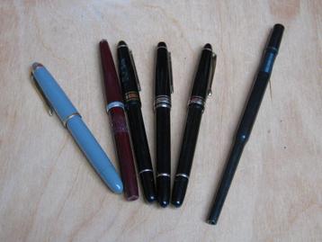 5 Vintage vulpennen waaronder aparte beschikbaar voor biedingen