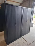 Nog 1 zwarte metalen roldeurkastmet 4 legborden, 100 breed, Ophalen, Gebruikt, 100 tot 150 cm, Metalen roldeurkasten