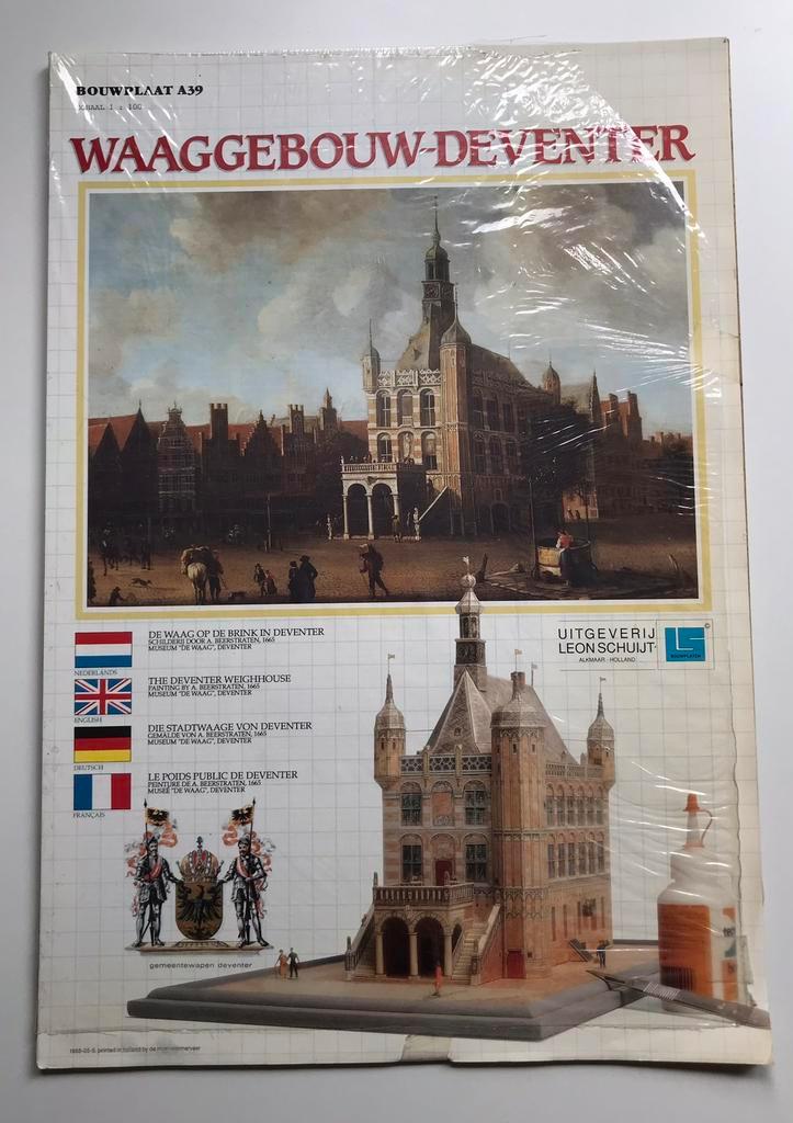 Deventer museum De Waag model bouwplaat, Hobby en Vrije tijd, Modelbouw | Overige, Zo goed als nieuw, 1:50 tot 1:144, Ophalen of Verzenden