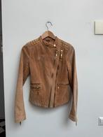 Josh V leren jas – beige/bruin – maat S – gun-detail, Beige, Ophalen of Verzenden, Maat 36 (S), Josh V