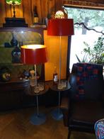 Vintage vloerlampen met tafelblad,in hoogte verstelbaar, Ophalen, Zo goed als nieuw