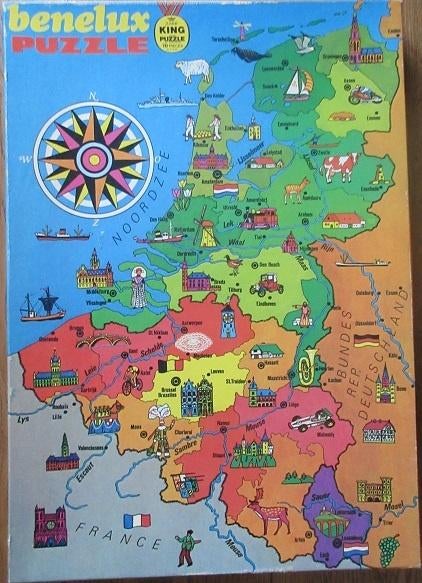 Benelux Junior puzzel - 70 puzzle stukjes, Ophalen of Verzenden, Minder dan 500 stukjes, Gebruikt, Legpuzzel