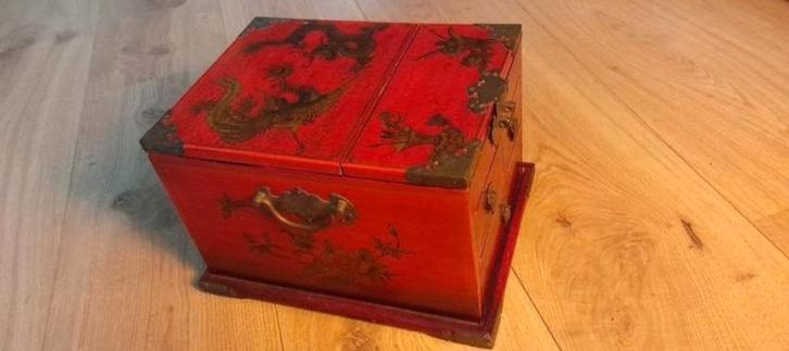 Tibetaans juwelen kistje, Antiek en Kunst, Curiosa en Brocante, Ophalen of Verzenden