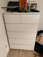 MALM witte ladekast 6 lades, Huis en Inrichting, Kasten | Ladekasten, Ophalen, 50 tot 100 cm, Zo goed als nieuw, 3 of 4 laden