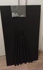 Ikea Sandsberg 110 x 67 zwart.TAFEL., Huis en Inrichting, Tafels | Eettafels, Ophalen, Zo goed als nieuw, Rond, 100 tot 150 cm