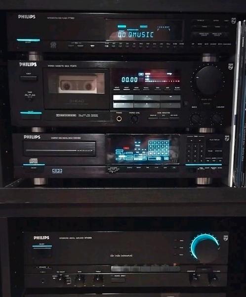 Philips stereoset van topklasse DFA888, CDD882, FC870, FT980, Audio, Tv en Foto, Stereo-sets, Gebruikt, Cassettedeck, Cd-speler