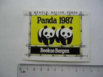 sticker oud Panda 1987 WWF WNF Natuurfonds Beekse bergen  beschikbaar voor biedingen
