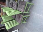 7 teakhouten eetkamerstoelen, Huis en Inrichting, Stoelen, Ophalen, Gebruikt, Overige kleuren