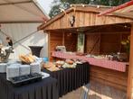 Houten (kerst) huisje ligt op aanhanger., Diversen, Ophalen of Verzenden