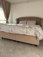 Boxspring bed 180x200 cm, Ophalen, Gebruikt, Beige, Tweepersoons