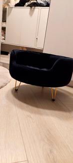 Katten ligbedje, kattenmeubel, kattenmandje, zwart met goud, Dieren en Toebehoren, Kattenmanden, Ophalen of Verzenden