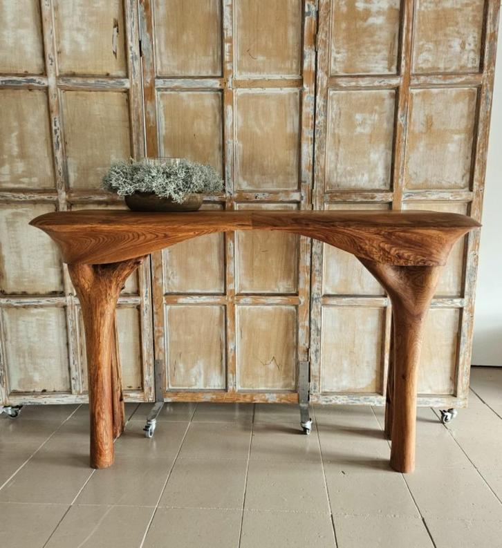 Unieke Zweedse sidetable haardombouw AFGEPRIJSD, Antiek en Kunst, Curiosa en Brocante, Ophalen