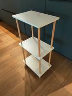 Wit kastje van Action met 3 lagen, Huis en Inrichting, Tafels | Bijzettafels, Minder dan 55 cm, Gebruikt, Modern, Rechthoekig