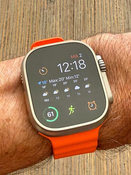 Apple Watch Ultra 2, met factuur en garantie als nieuw!, Sieraden, Tassen en Uiterlijk, Smartwatches, Zo goed als nieuw, iOS, Ophalen of Verzenden