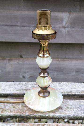 Prachtige vintage marmeren tafel/schemer lamp. beschikbaar voor biedingen