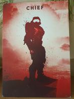Halo Master Chief metalen schilderij, Gebruikt, Ophalen of Verzenden, Film, Poster