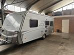 Eriba Hymer Nova SL 530 caravan zilvergrijs 2009 met mover, Kachel, Rondzit, Particulier, 5 tot 6 meter