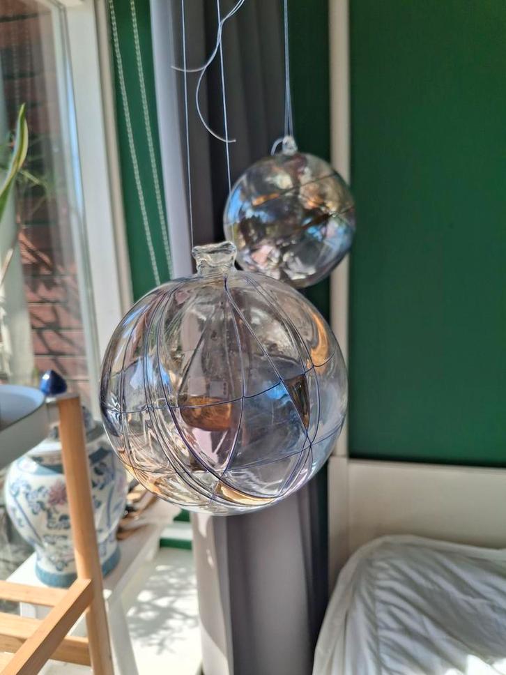 Vintage Handgeblazen Decoratie Bollen, Huis en Inrichting, Woonaccessoires | Kandelaars en Kaarsen, Ophalen of Verzenden