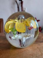 Glazen presse-papier met bloem, Huis en Inrichting, Woonaccessoires | Overige, Ophalen of Verzenden, Zo goed als nieuw