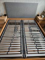 Tweepersoonsbed met lattenbodem, Ophalen, Bruin, Tweepersoons, 200 cm