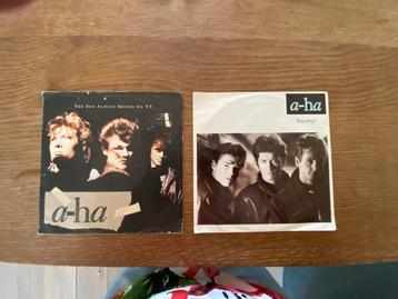 A-ha - 2 Vinyl Singles: The Sun Always Shines & Touchy! beschikbaar voor biedingen
