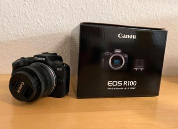 Canon R 100 + 18-45mm lens ( 500 shots) beschikbaar voor biedingen