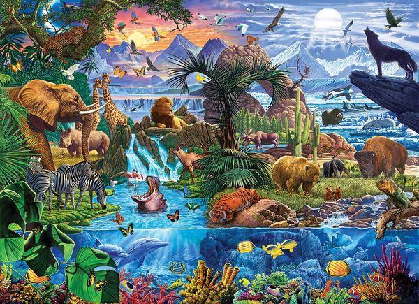 Eurographics - Animals of the World - 5000 stukjes, Hobby en Vrije tijd, Denksport en Puzzels, Nieuw, Legpuzzel, Meer dan 1500 stukjes