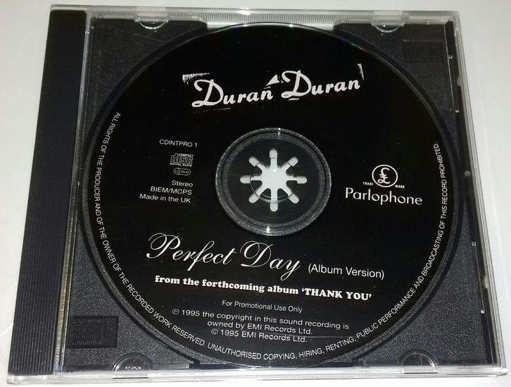 Duran Duran 1 track PROMO CD-SINGLE Engeland Perfect Day, Cd's en Dvd's, Cd Singles, Zo goed als nieuw, Pop, 1 single, Verzenden