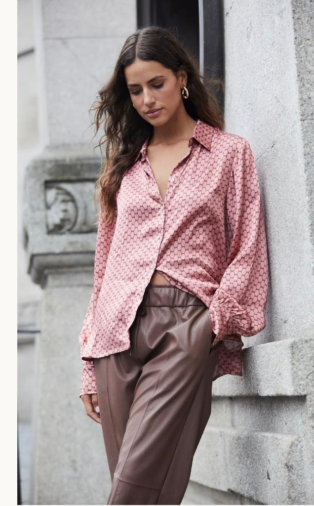 Anna van Toor prachtige leatherlook broek maat M nieuw, Kleding | Dames, Broeken en Pantalons, Nieuw, Maat 38/40 (M), Bruin, Lang