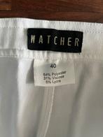 Witte Watcher Pantalon Maat 40 (M),31%viscoze, Kleding | Dames, Maat 38/40 (M), Wit, Ophalen of Verzenden, Zo goed als nieuw