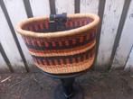 Ghana#uniek#fietsmand#geweven#bolgatanga, Ophalen of Verzenden, Nieuw