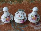 Mooi vintage Crown Derby peper, zout en mosterd uit Engeland, Antiek en Kunst, Antiek | Porselein, Ophalen of Verzenden