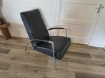2 Harvink leren Fauteuils relax stoelen design, Ophalen, Gebruikt, 75 tot 100 cm, Metaal