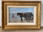Johan Scherrewitz 1868-1951 Garnalenvissers 58x49 gesigneerd, Ophalen
