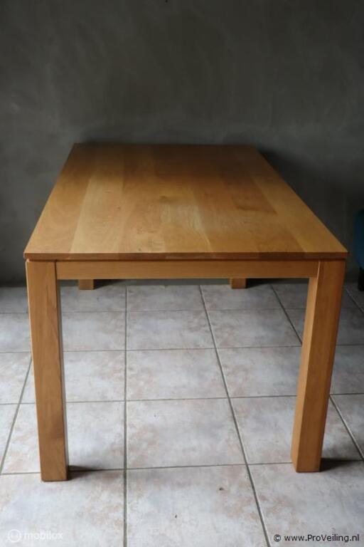 Online Veiling: Houten eettafel - 150x90x80cm, Huis en Inrichting, Tafels | Eettafels, Gebruikt