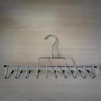RVS stropdas/riemhanger met 10 haken met rubberen tips, Ophalen of Verzenden, Zo goed als nieuw