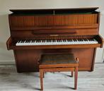 Wilh. Steinmann piano incl. piano kruk, Muziek en Instrumenten, Piano's, Ophalen, Gebruikt, Bruin, Piano